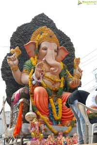 Hyderabad Charminar Ganesh Idols Immersion Rally