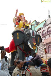 Hyderabad Charminar Ganesh Idols Immersion Rally