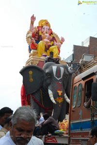 Hyderabad Charminar Ganesh Idols Immersion Rally