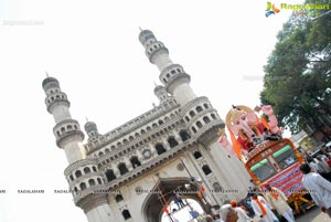 Hyderabad Charminar Ganesh Idols Immersion Rally