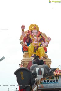 Hyderabad Charminar Ganesh Idols Immersion Rally