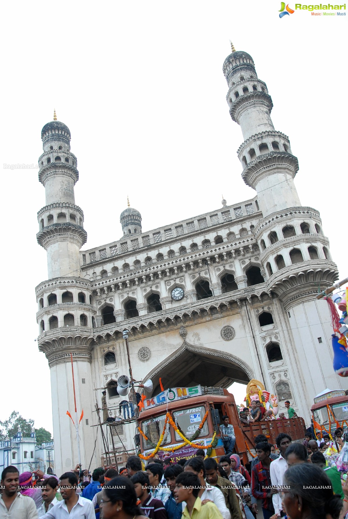 Charminar Ganesh Idols Nimajjanam Rally