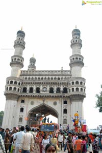 Hyderabad Charminar Ganesh Idols Immersion Rally