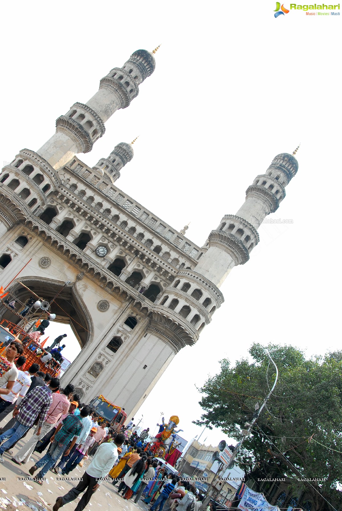 Charminar Ganesh Idols Nimajjanam Rally