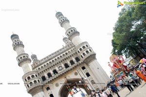 Hyderabad Charminar Ganesh Idols Immersion Rally