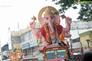 Hyderabad Charminar Ganesh Idols Immersion Rally