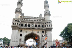 Hyderabad Charminar Ganesh Idols Immersion Rally