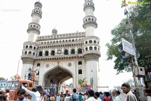 Hyderabad Charminar Ganesh Idols Immersion Rally