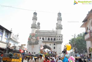 Hyderabad Charminar Ganesh Idols Immersion Rally