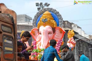 Hyderabad Charminar Ganesh Idols Immersion Rally