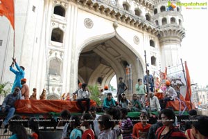 Hyderabad Charminar Ganesh Idols Immersion Rally