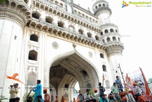 Hyderabad Charminar Ganesh Idols Immersion Rally