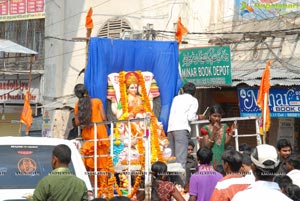 Hyderabad Charminar Ganesh Idols Immersion Rally