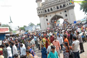 Hyderabad Charminar Ganesh Idols Immersion Rally