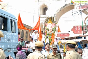 Hyderabad Charminar Ganesh Idols Immersion Rally