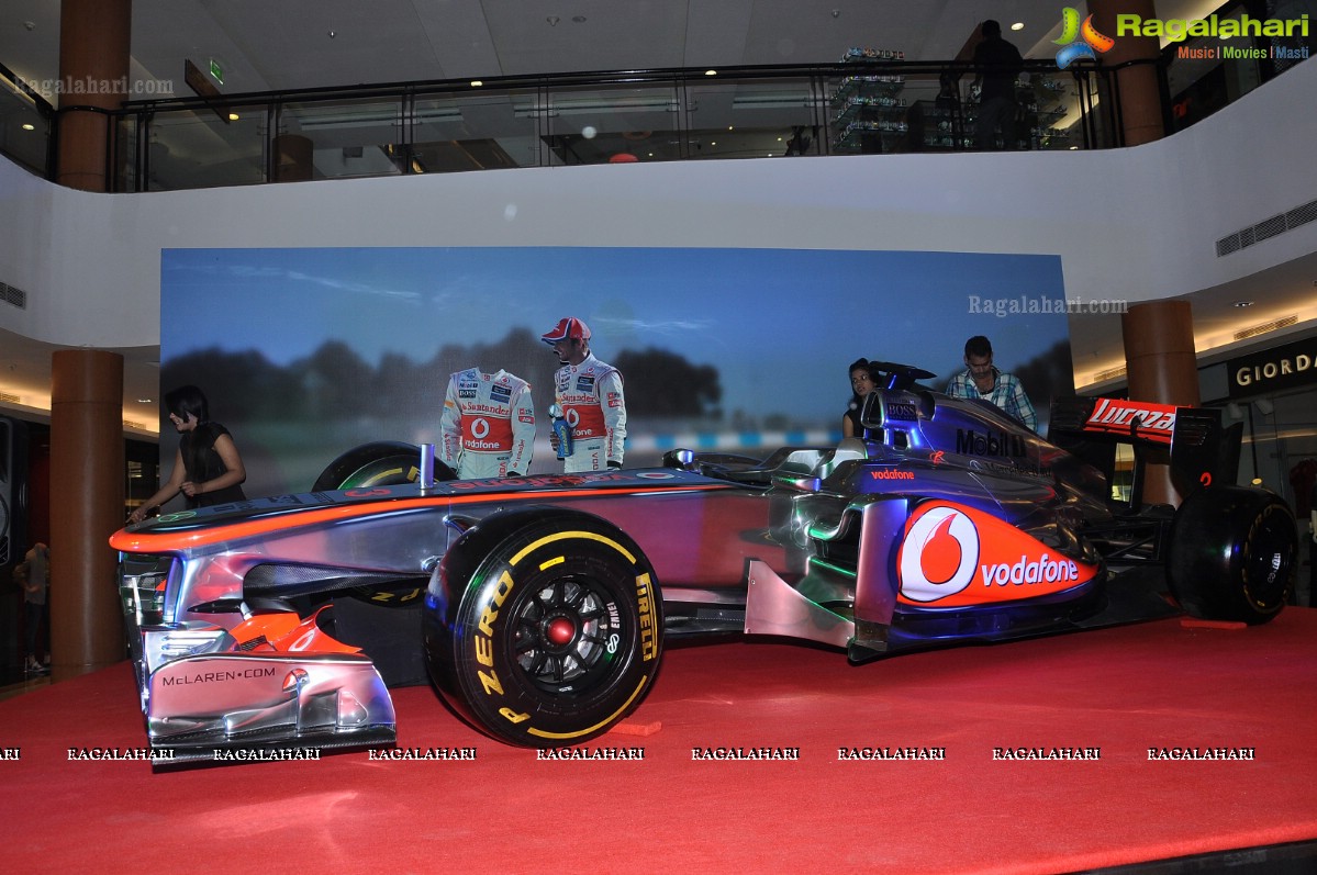 Replica of Vodafone McLaren Mercedes Racing Car, Hyderabad