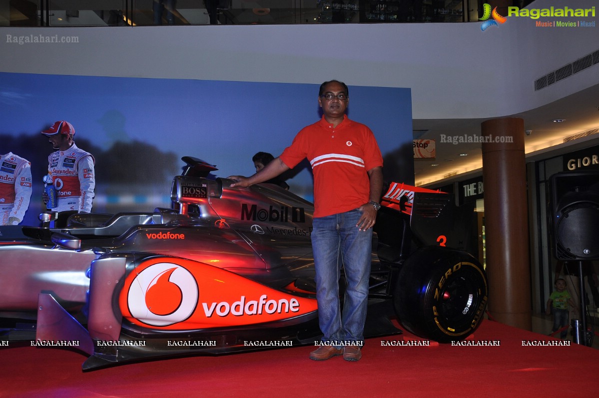 Replica of Vodafone McLaren Mercedes Racing Car, Hyderabad