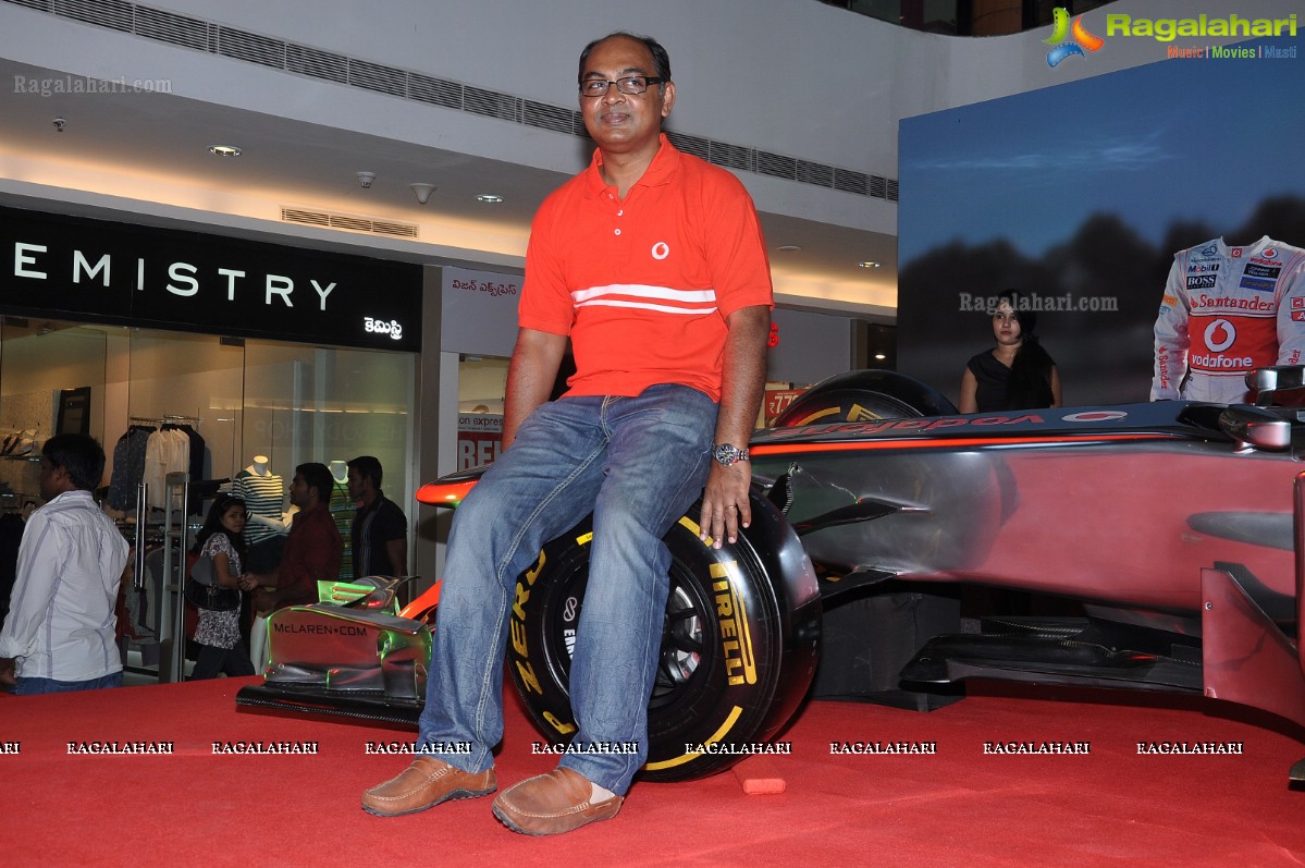 Replica of Vodafone McLaren Mercedes Racing Car, Hyderabad