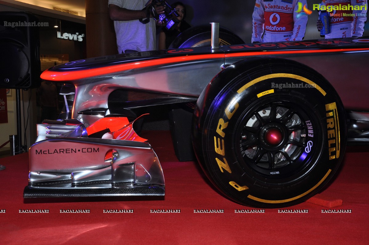 Replica of Vodafone McLaren Mercedes Racing Car, Hyderabad