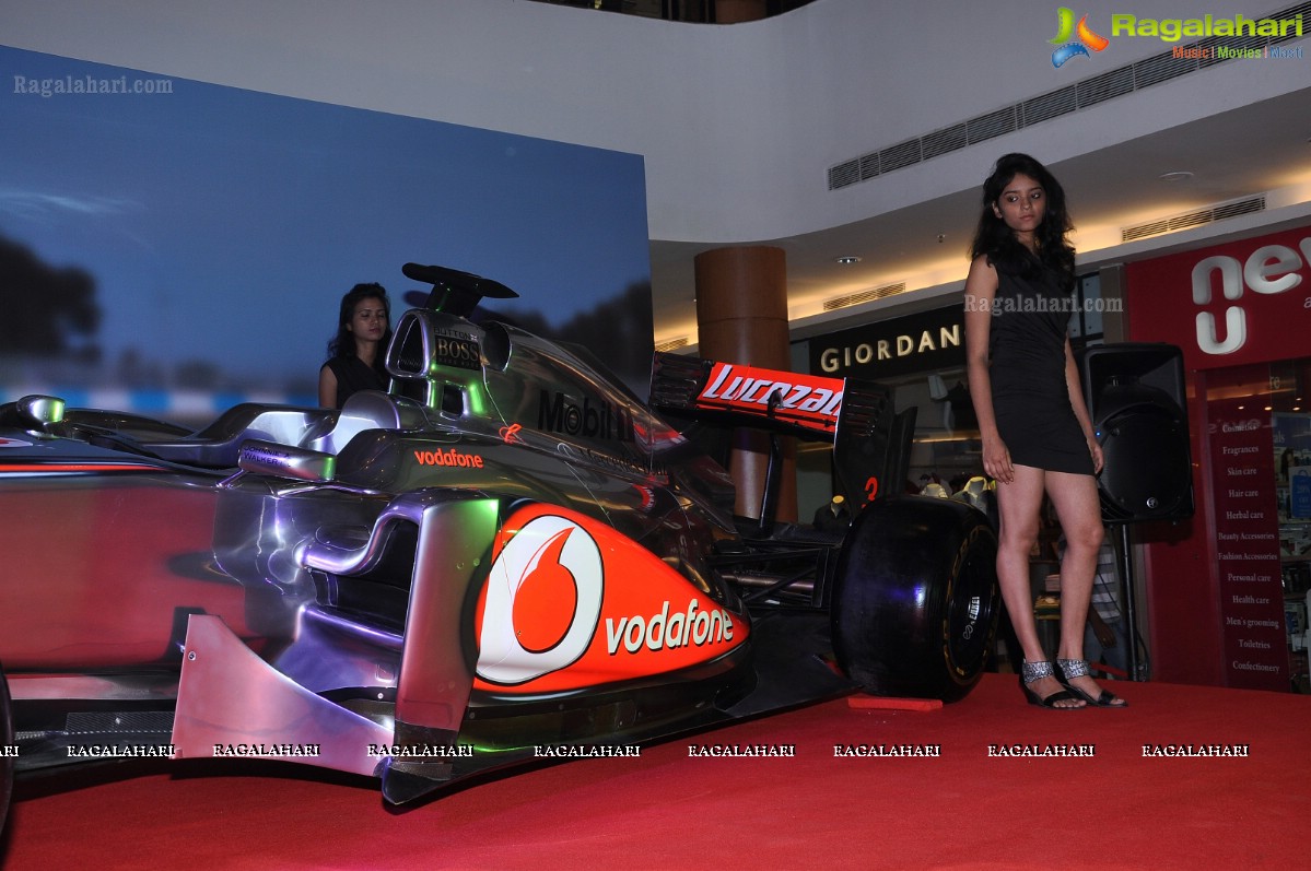 Replica of Vodafone McLaren Mercedes Racing Car, Hyderabad