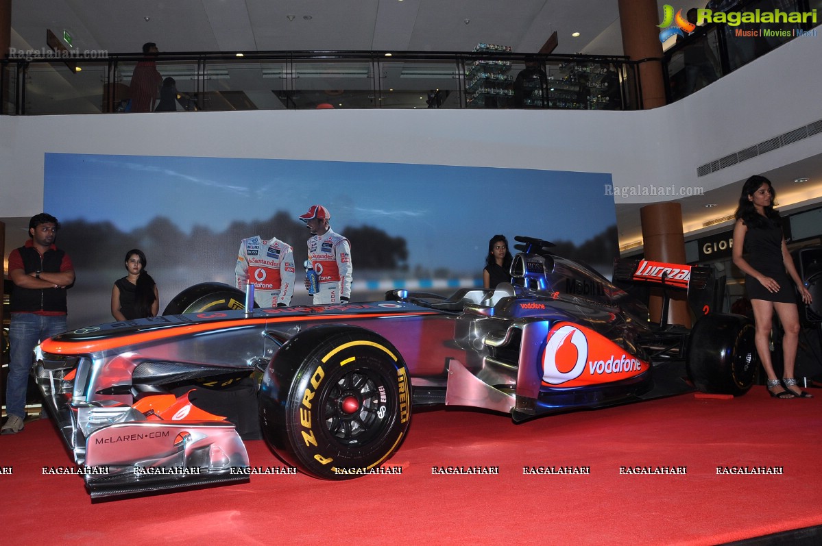 Replica of Vodafone McLaren Mercedes Racing Car, Hyderabad