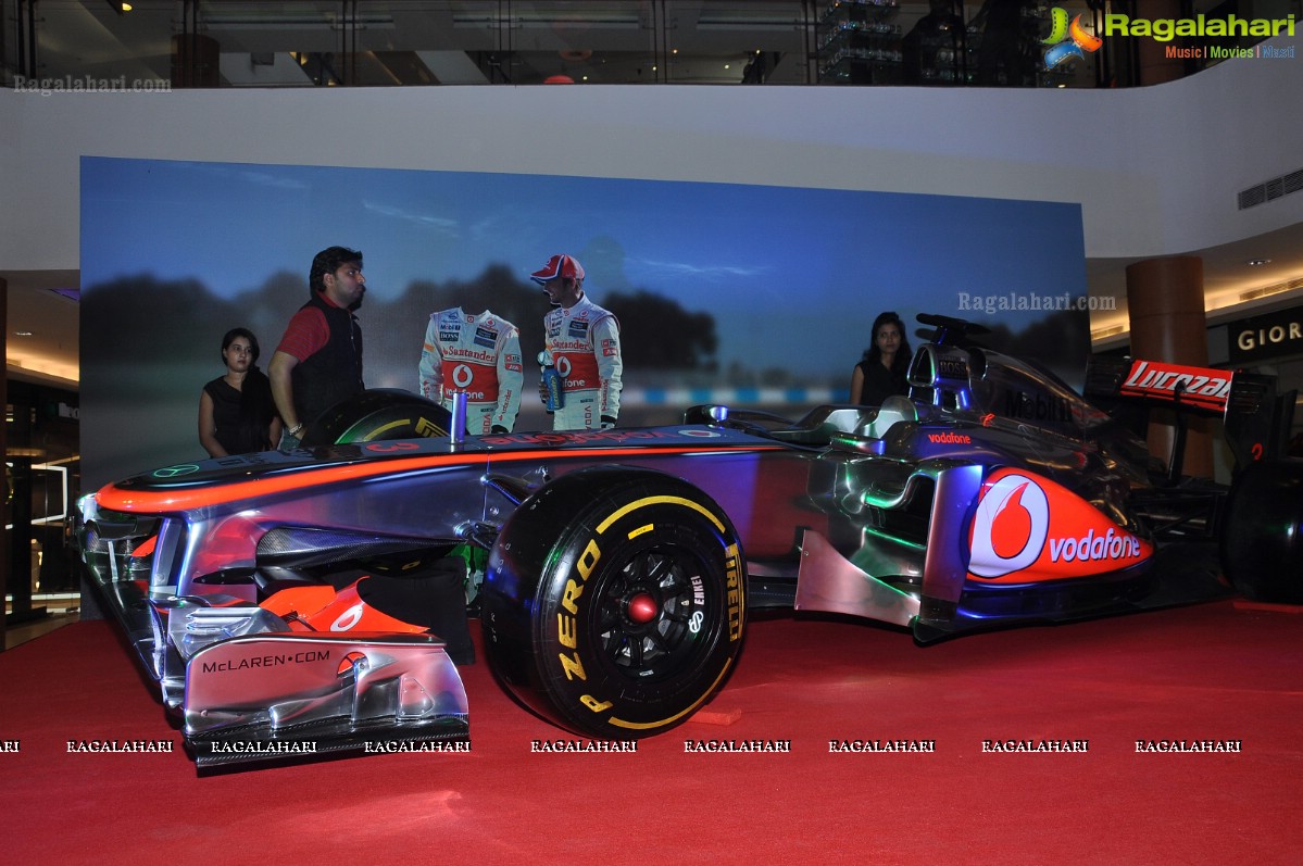 Replica of Vodafone McLaren Mercedes Racing Car, Hyderabad