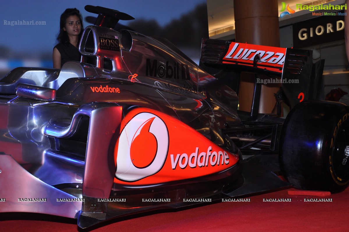 Replica of Vodafone McLaren Mercedes Racing Car, Hyderabad