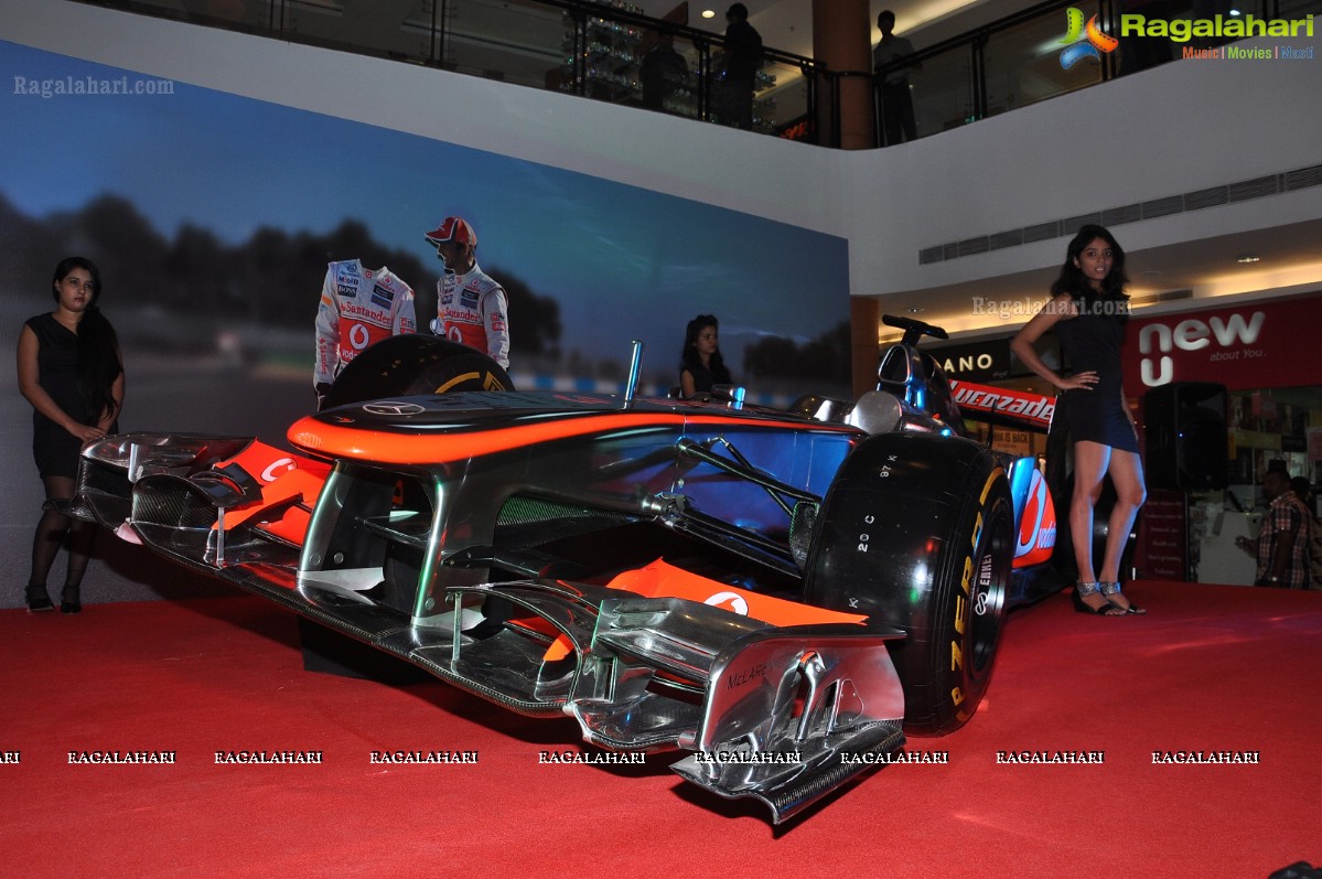 Replica of Vodafone McLaren Mercedes Racing Car, Hyderabad