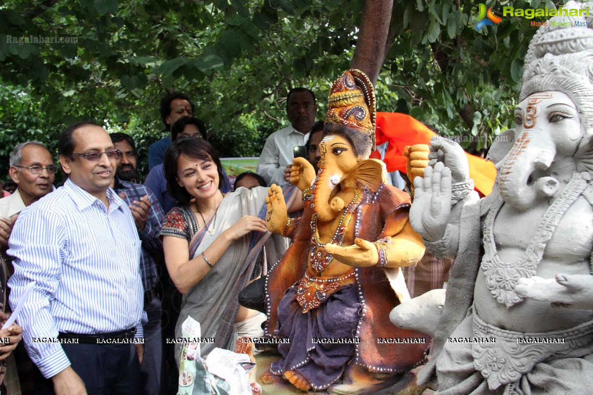 Amala Akkineni launches Clay Ganesha Campaign 2013 by HMDA, Hyderabad