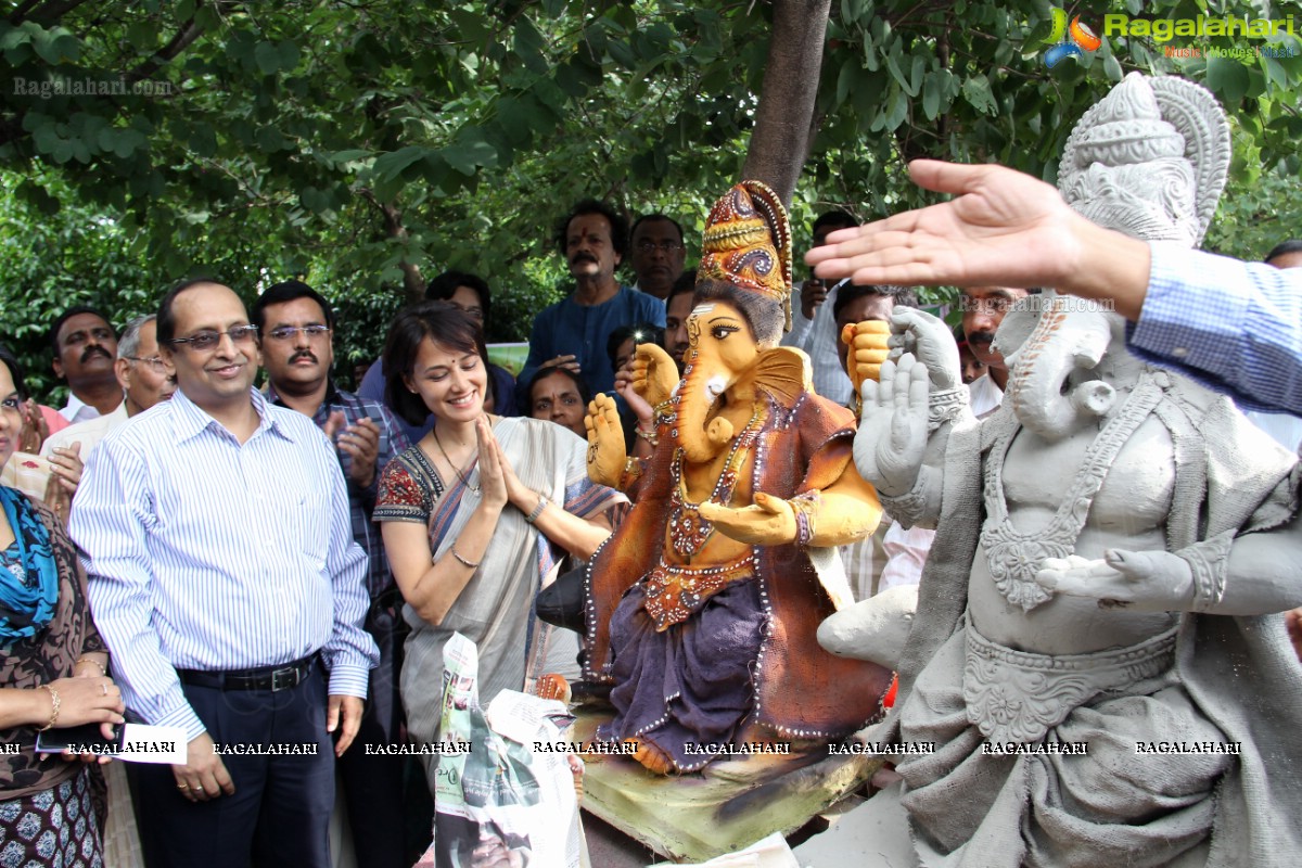 Amala Akkineni launches Clay Ganesha Campaign 2013 by HMDA, Hyderabad