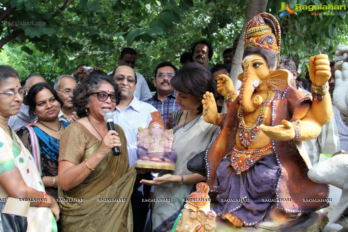 Amala Akkineni launches Clay Ganesha Campaign 2013 by HMDA, Hyderabad