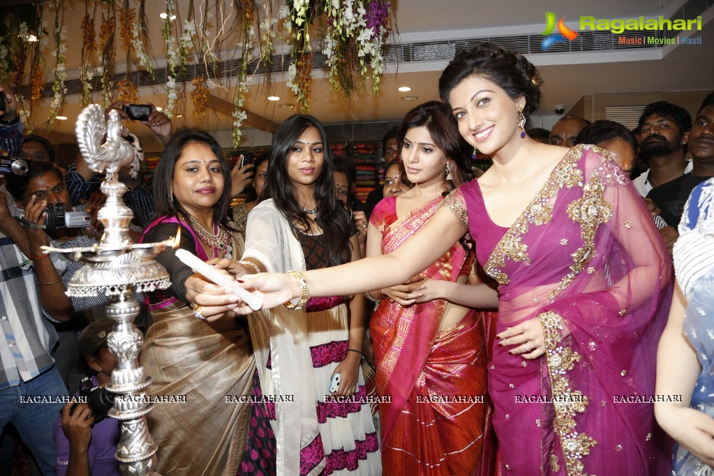 Samantha inaugurates Kalamandir Exclusive Store at AS Rao Nagar, Hyderabad