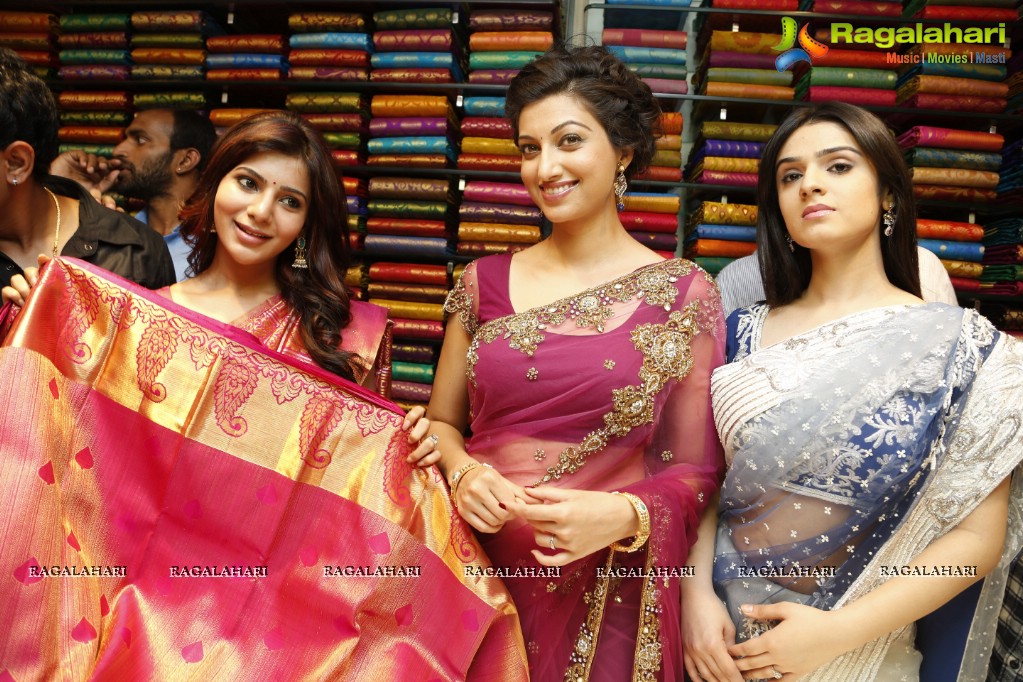 Samantha inaugurates Kalamandir Exclusive Store at AS Rao Nagar, Hyderabad