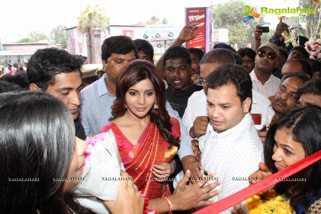 Samantha inaugurates Kalamandir Exclusive Store at AS Rao Nagar, Hyderabad