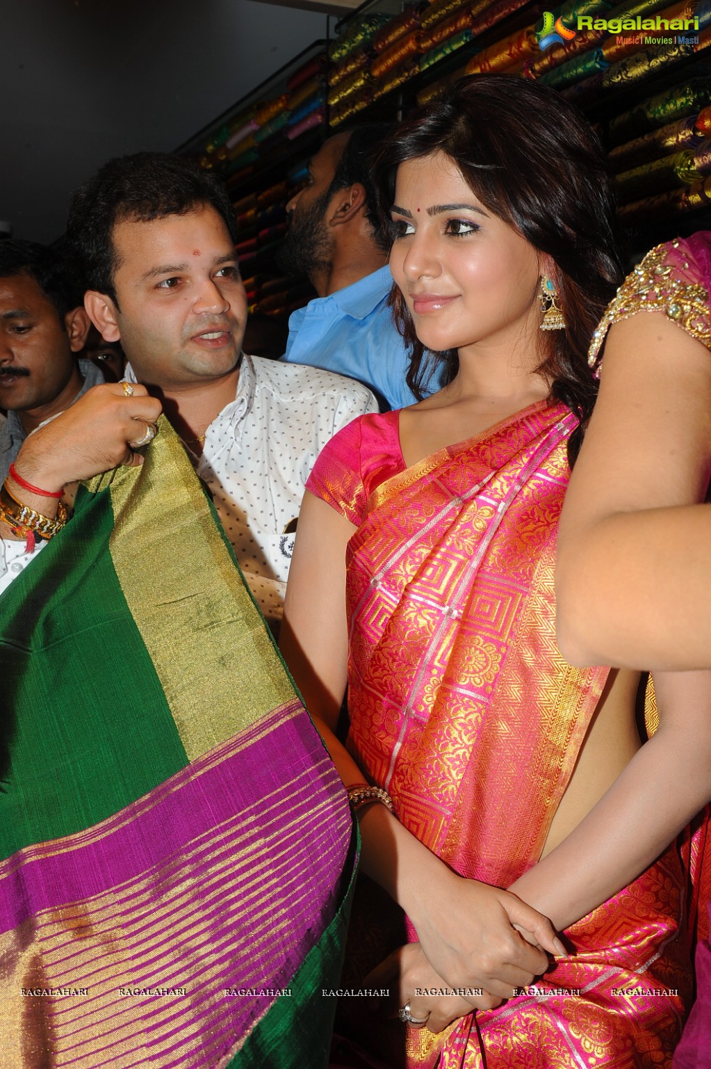 Samantha inaugurates Kalamandir Exclusive Store at AS Rao Nagar, Hyderabad