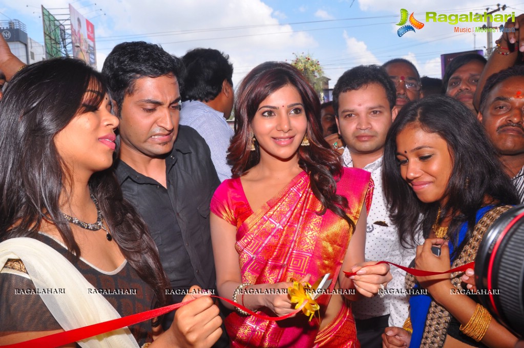 Samantha inaugurates Kalamandir Exclusive Store at AS Rao Nagar, Hyderabad