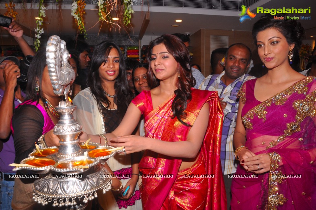 Samantha inaugurates Kalamandir Exclusive Store at AS Rao Nagar, Hyderabad