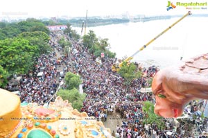 Khairatabad Ganesh Idol 2013 Immersion