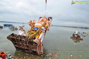 Khairatabad Ganesh Idol 2013 Immersion