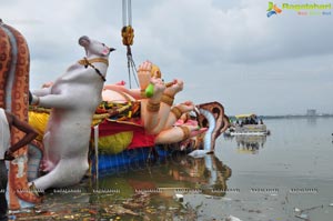 Khairatabad Ganesh Idol 2013 Immersion