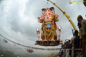 Khairatabad Ganesh Idol 2013 Immersion