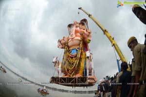 Khairatabad Ganesh Idol 2013 Immersion