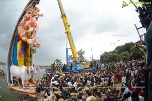 Khairatabad Ganesh Idol 2013 Immersion