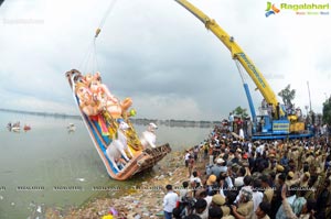 Khairatabad Ganesh Idol 2013 Immersion