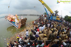 Khairatabad Ganesh Idol 2013 Immersion