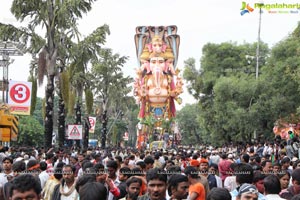 Khairatabad Ganesh Idol 2013 Immersion