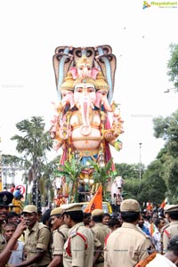 Khairatabad Ganesh Idol 2013 Immersion