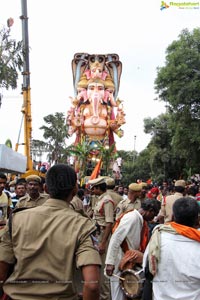 Khairatabad Ganesh Idol 2013 Immersion