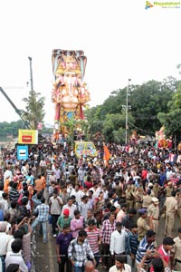 Khairatabad Ganesh Idol 2013 Immersion