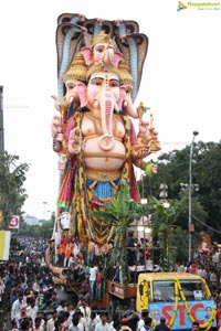 Khairatabad Ganesh Idol 2013 Immersion